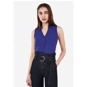 Express Sleeveless Button Up